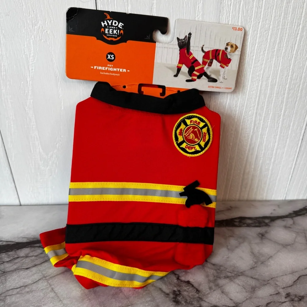 Hyde and Eek! Pet Firefighter Costume